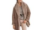 Buy Luxurious & Warm Averi Brown Fur Leather Trench Coat Online In India - Marry Clothing